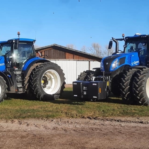 Dækskifte på traktor